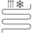 Icon für Fussboden&shy;heizung <br>und -kühlung