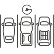 Icon für 10 Tiefgarageplätze <br>mit E-Ladesäulen