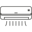 Icon für Klimageräte im Dachgeschoss