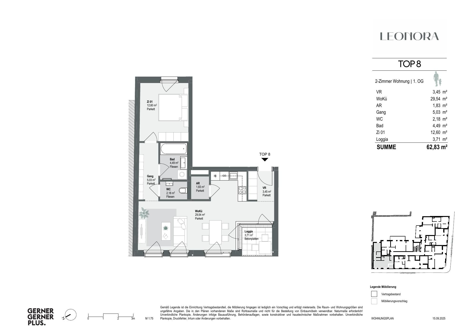 Grundriss von Top-08