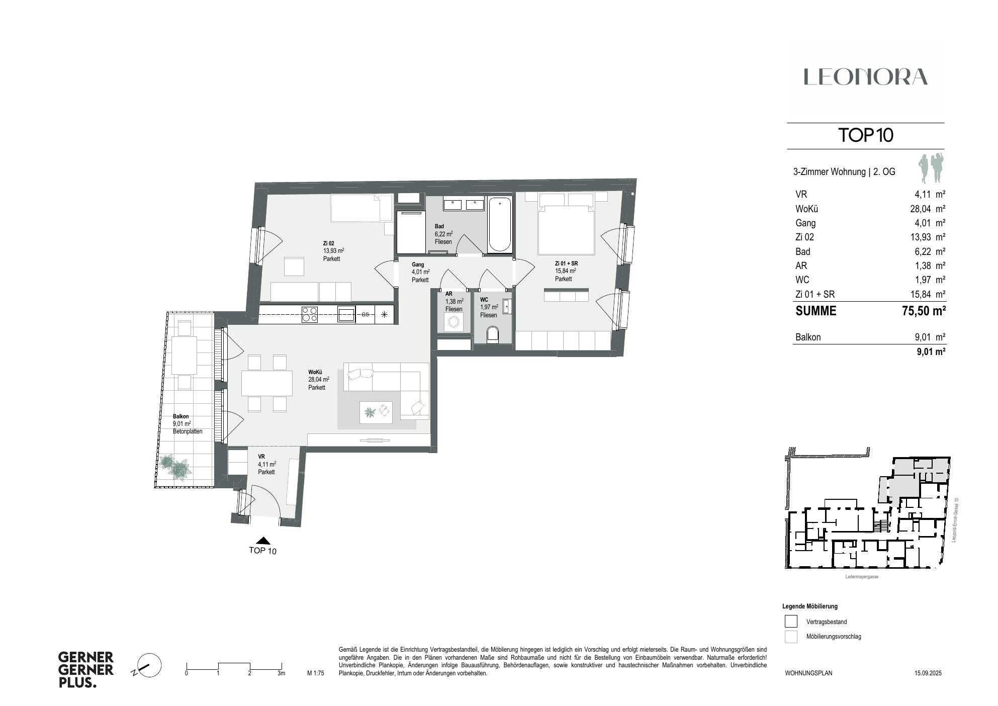 Grundriss von Top-10