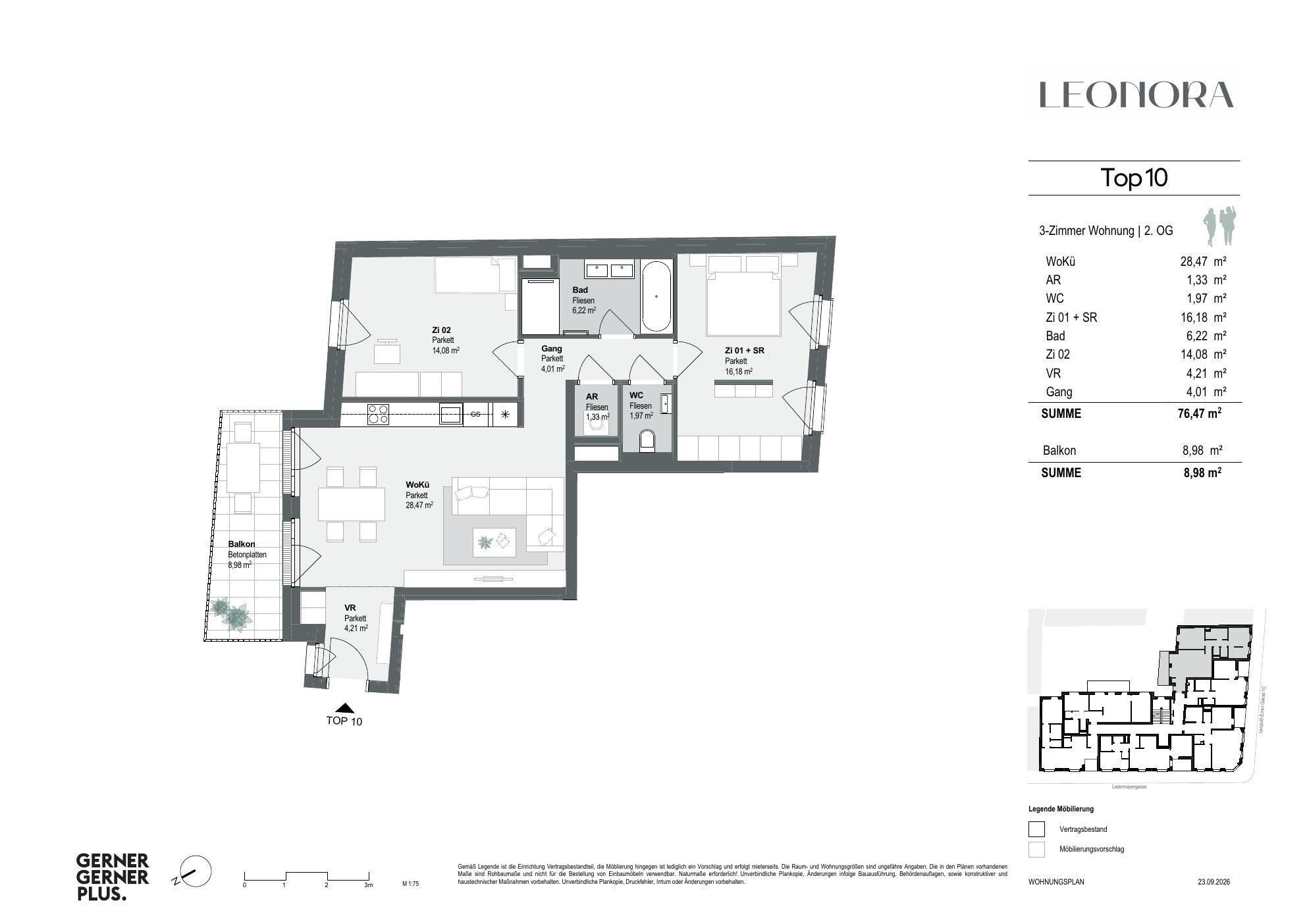 Grundriss von Top-10