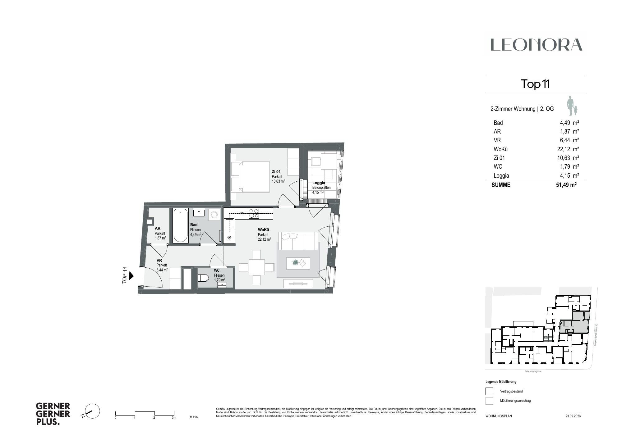 Grundriss von Top-11