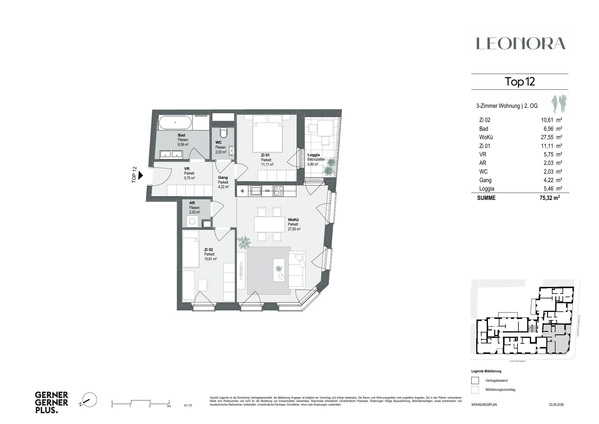 Grundriss von Top-12