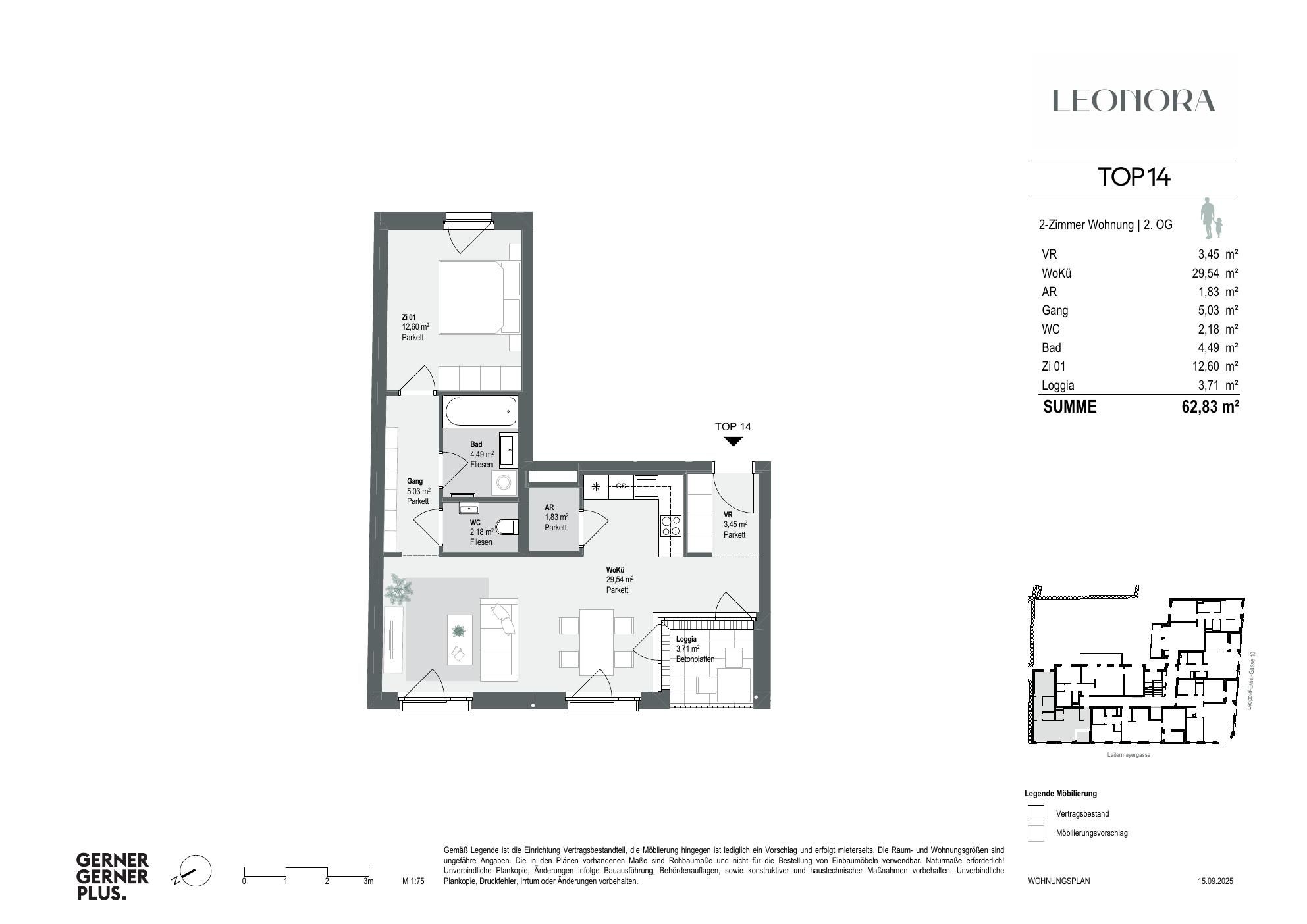 Grundriss von Top-14