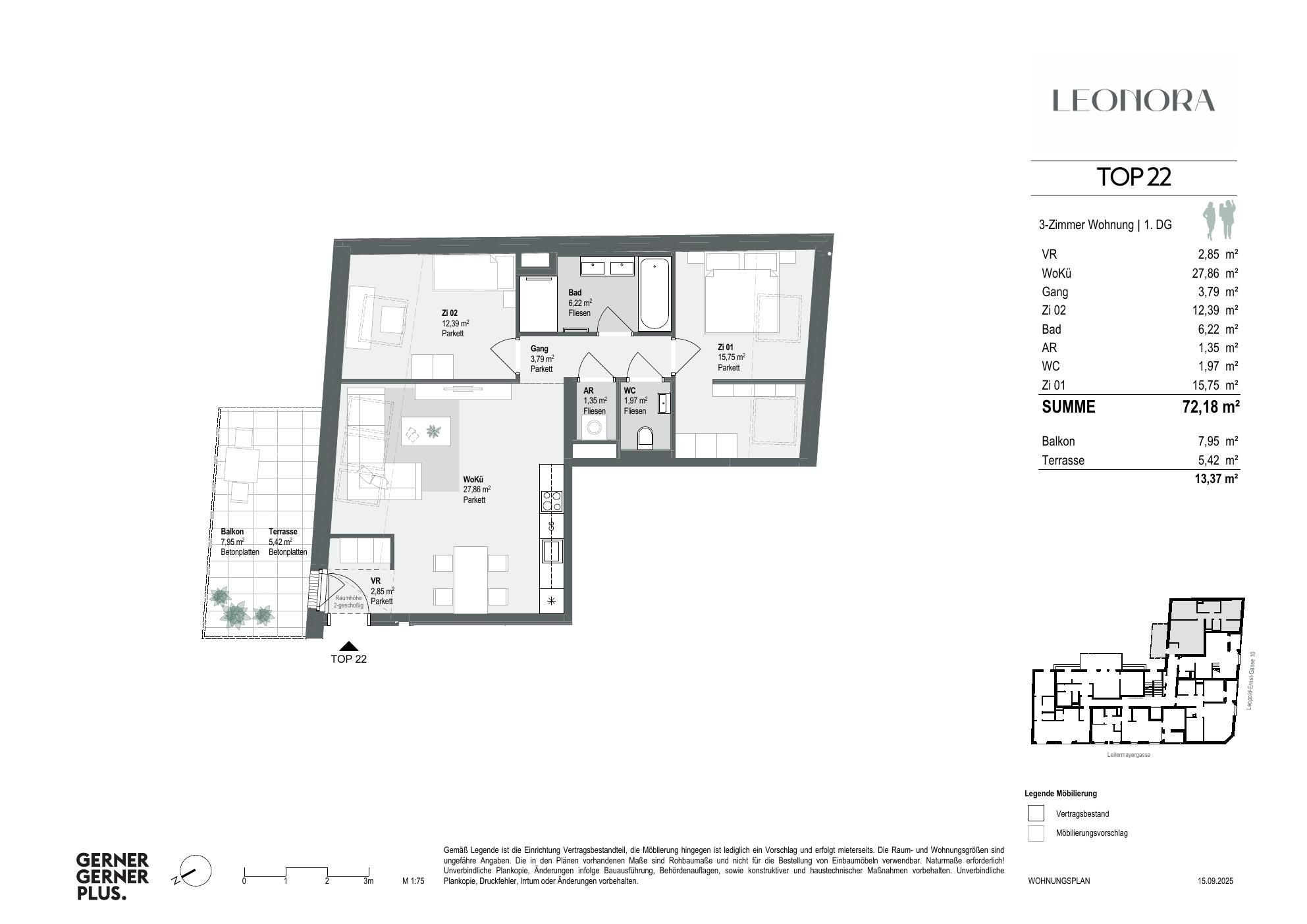 Grundriss von Top-22