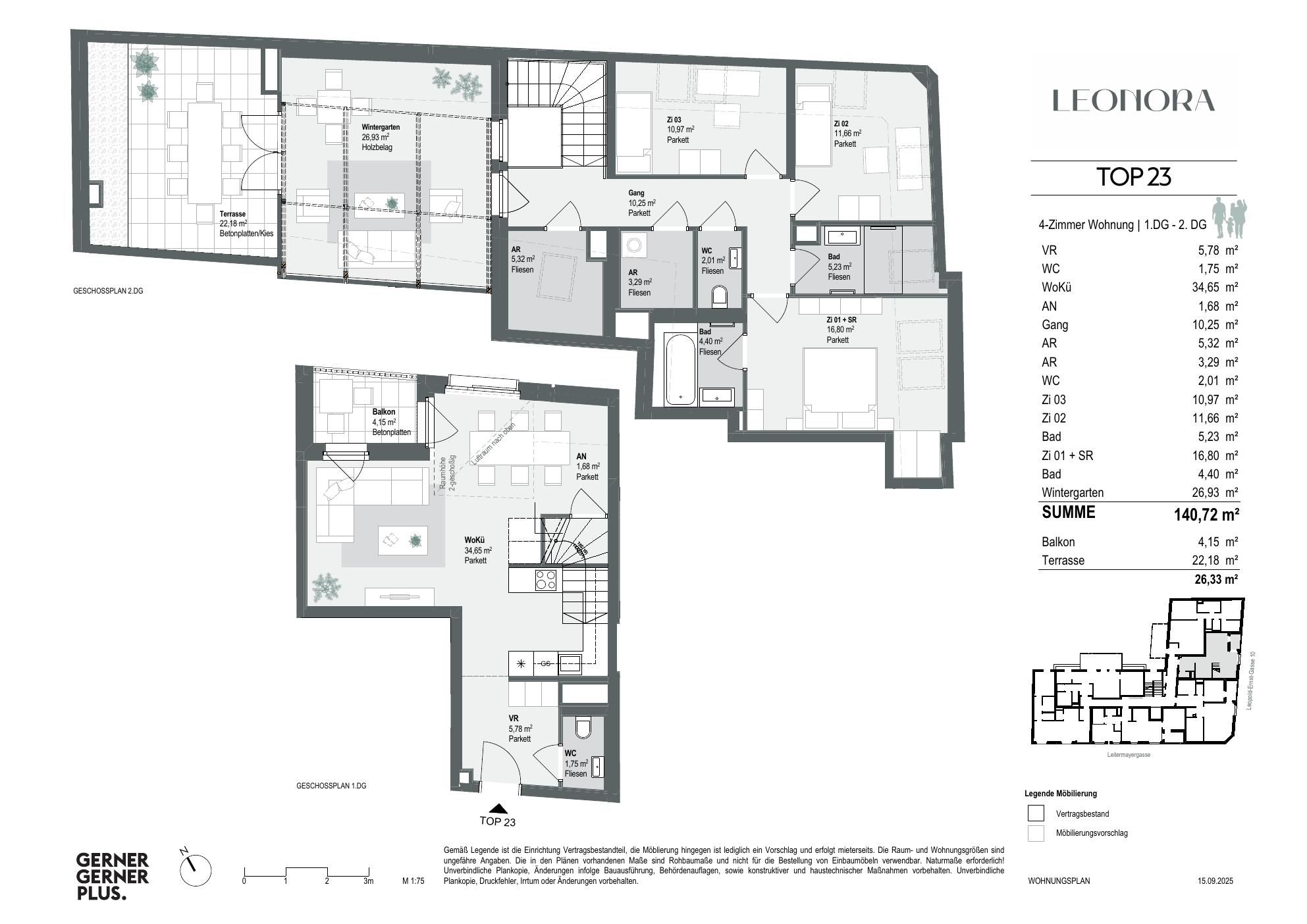 Grundriss von Top-23