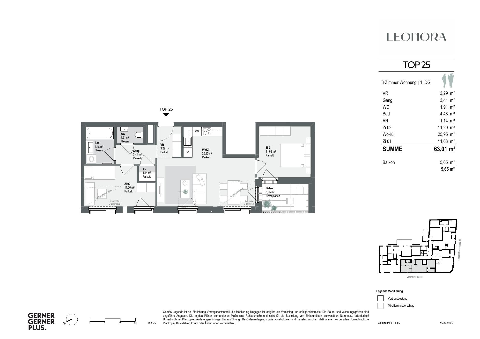 Grundriss von Top-25