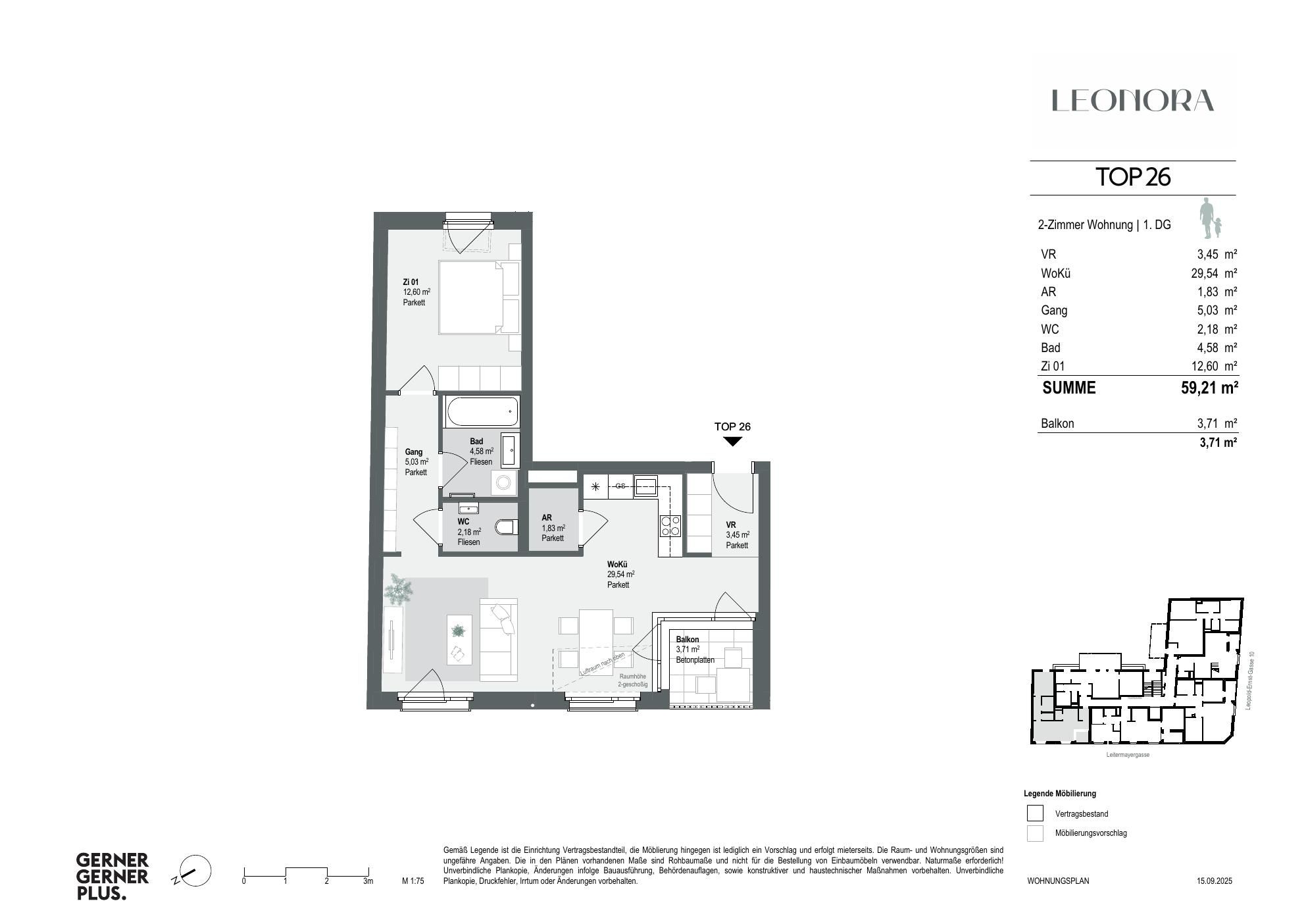 Grundriss von Top-26