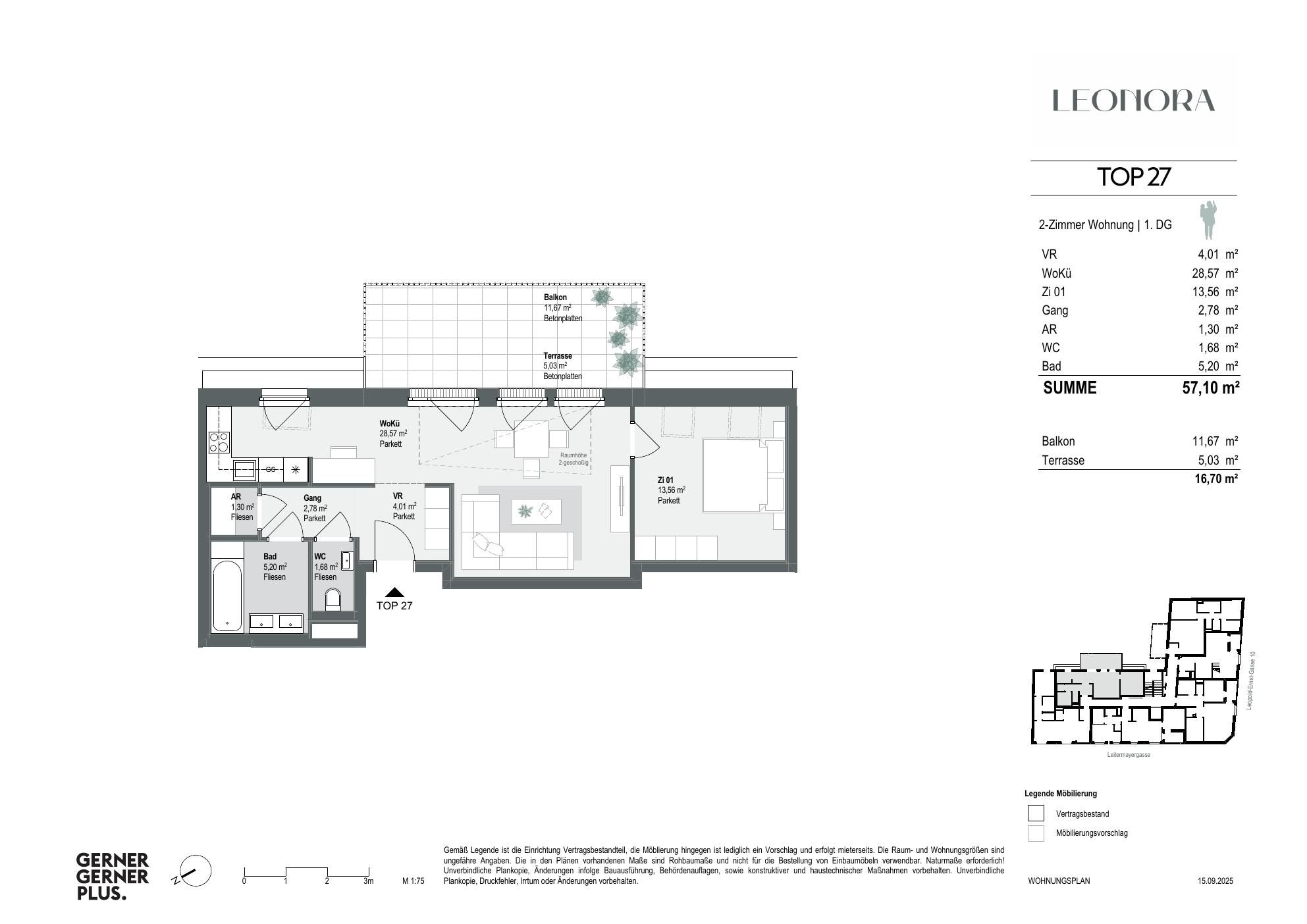 Grundriss von Top-27