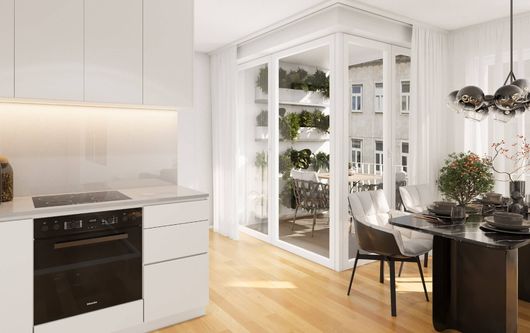 Beispiel der möglichen Einrichtung der Küche in Top 14