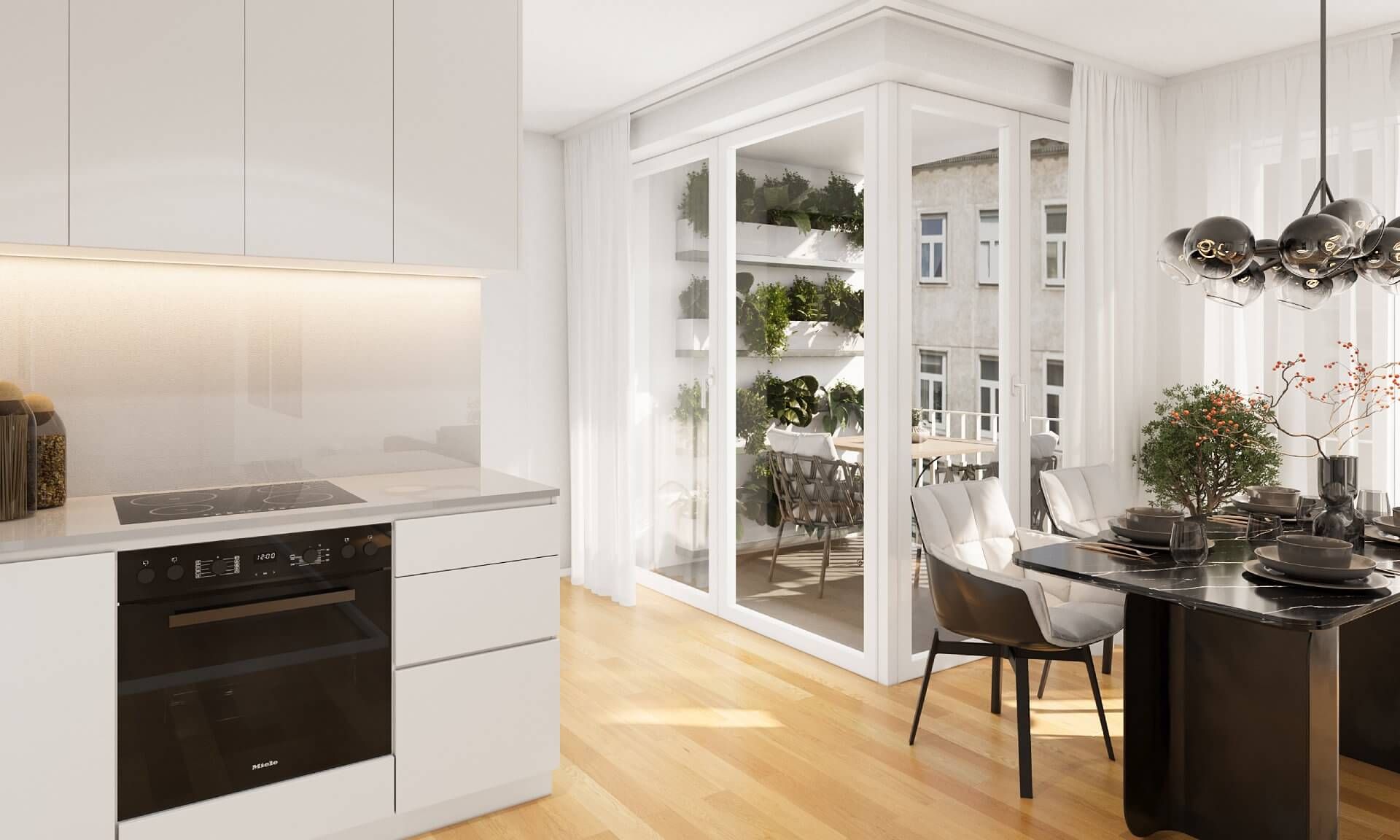 Beispiel der möglichen Einrichtung der Küche in Top 14